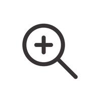 Magnifying Interface Icon vector