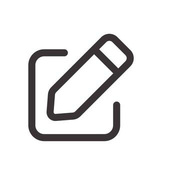 editar icono de interfaz de menú vector