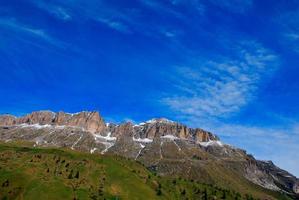 mountain with blue sky photo