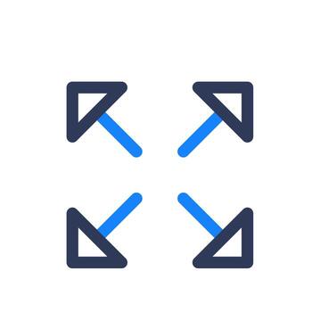 Resize Interface Icon vector