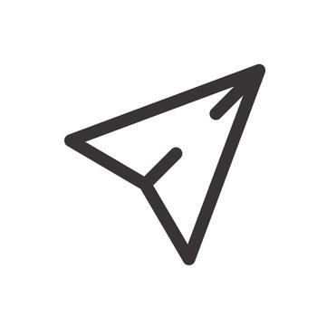 icono de interfaz de botón enviar vector
