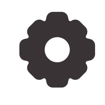 Setting Button Interface Icon vector
