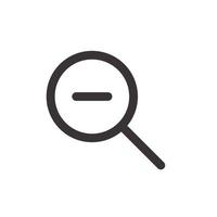 Magnifying Interface Icon vector