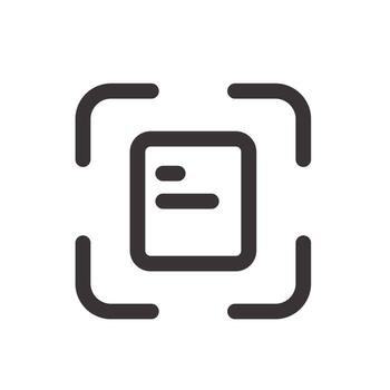 Focus Interface Icon vector