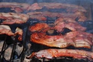 bacon on grill photo
