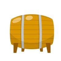 Barrel. Element of village and middle ages. Brewing and winemaking. vector