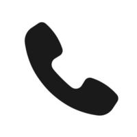 icono de teléfono antiguo de estilo plano simple vector