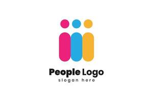 Family link logo design vector