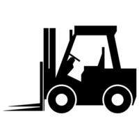 Forklift truck sign,Hazard warning forklift vector