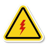 High Voltage Black Icon Isolated On White Background vector