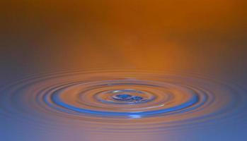 wave motion with orange blue photo