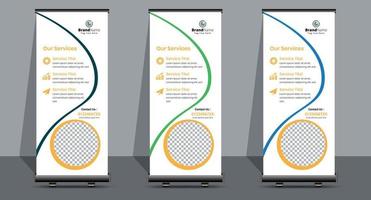 Business Roll Up. Standee Design. Banner Template. vector