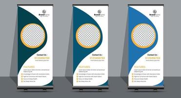 Business Roll Up. Standee Design. Banner Template. vector