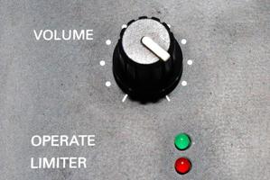 power button on a mixer