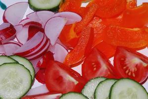 fresh vegetables in the summer photo