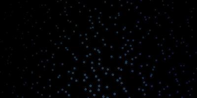 Dark BLUE vector pattern with abstract stars.