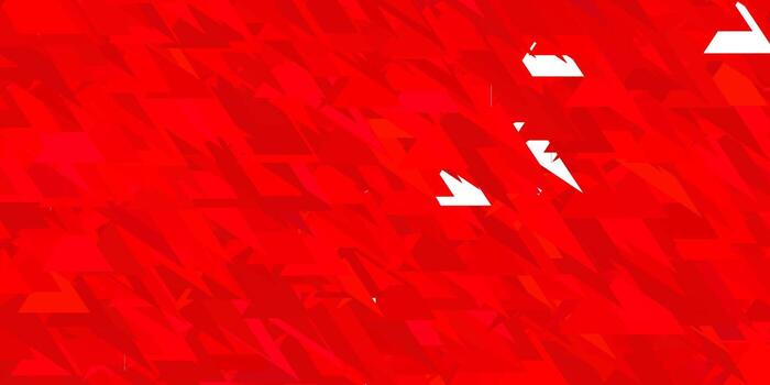 Light pink, red vector background with triangles.