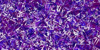 Light purple vector background with triangles.