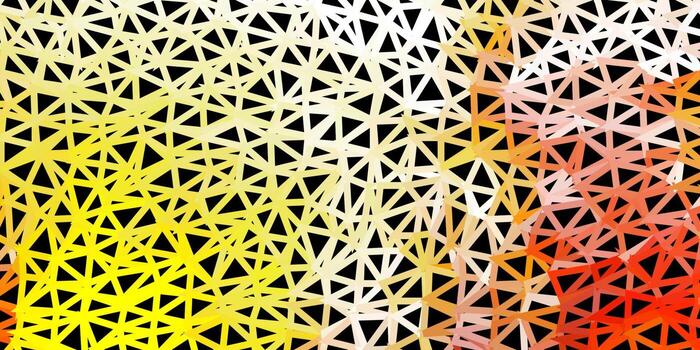 Light orange vector abstract triangle pattern.