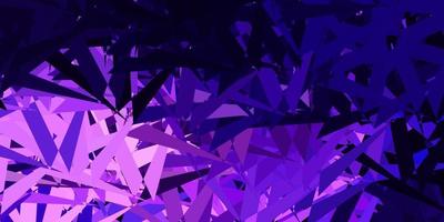 Dark purple, pink vector background with polygonal forms.