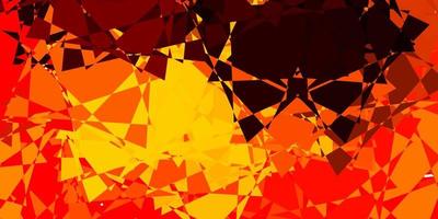 Dark Orange vector pattern with polygonal shapes.