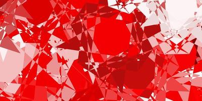 Light Red vector background with triangles.