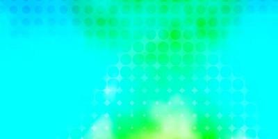 Light Blue, Green vector texture with disks.