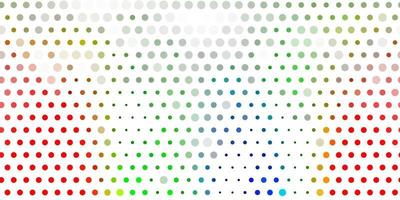 Light multicolor vector backdrop with dots.