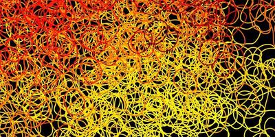 Dark orange vector template with abstract forms.