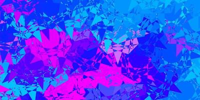 Light Pink, Blue vector backdrop with triangles, lines.