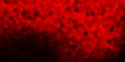 Dark red vector layout with shapes of hexagons.