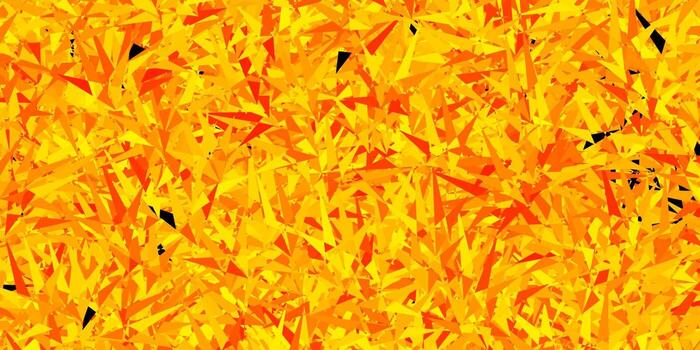 Dark Yellow vector layout with lines, triangles.