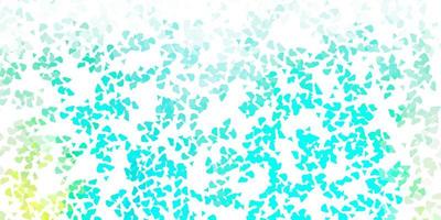 Light green vector texture with memphis shapes.