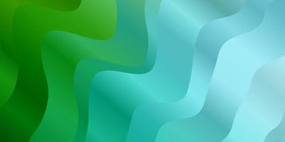 Light Blue, Green vector texture with curves.