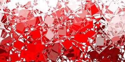 Light red vector backdrop with triangles, lines.