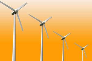 Wind turbines farm, wind power