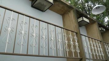 Balcony iron pattern, wrought iron.