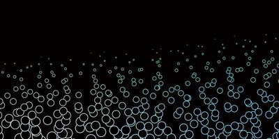 Dark Blue, Green vector background with circles.