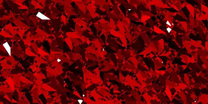 textura de vector naranja oscuro con triángulos al azar.