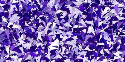 Light purple, pink vector texture with random triangles.