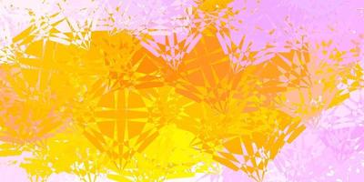 Light Pink, Yellow vector template with triangle shapes.