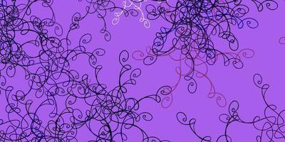 Light Purple vector background with bent lines.