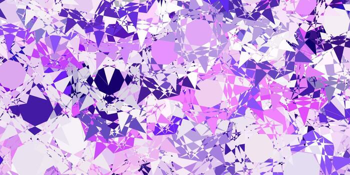 Light Purple vector texture with random triangles.