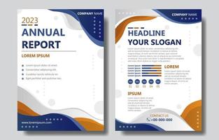 Annual Report Design Template vector