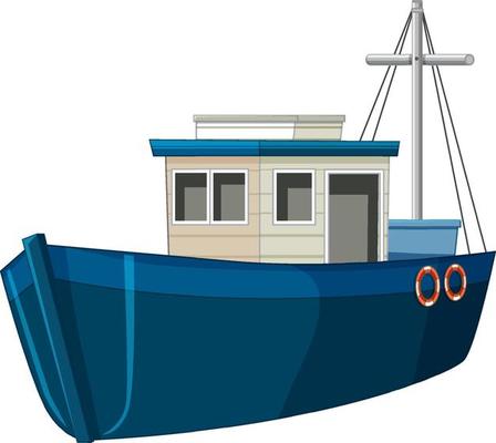 Free fishing boat - Vector Art