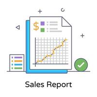 Sales Report card vector