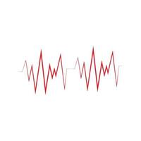 Pulse line ilustration vector template