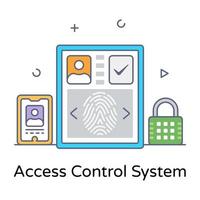 Access Control System vector