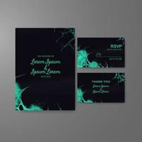 Wedding invitation with abstract watercolor background vector