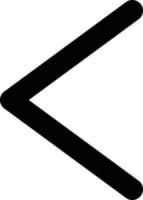 Left Chevron Icon Style vector